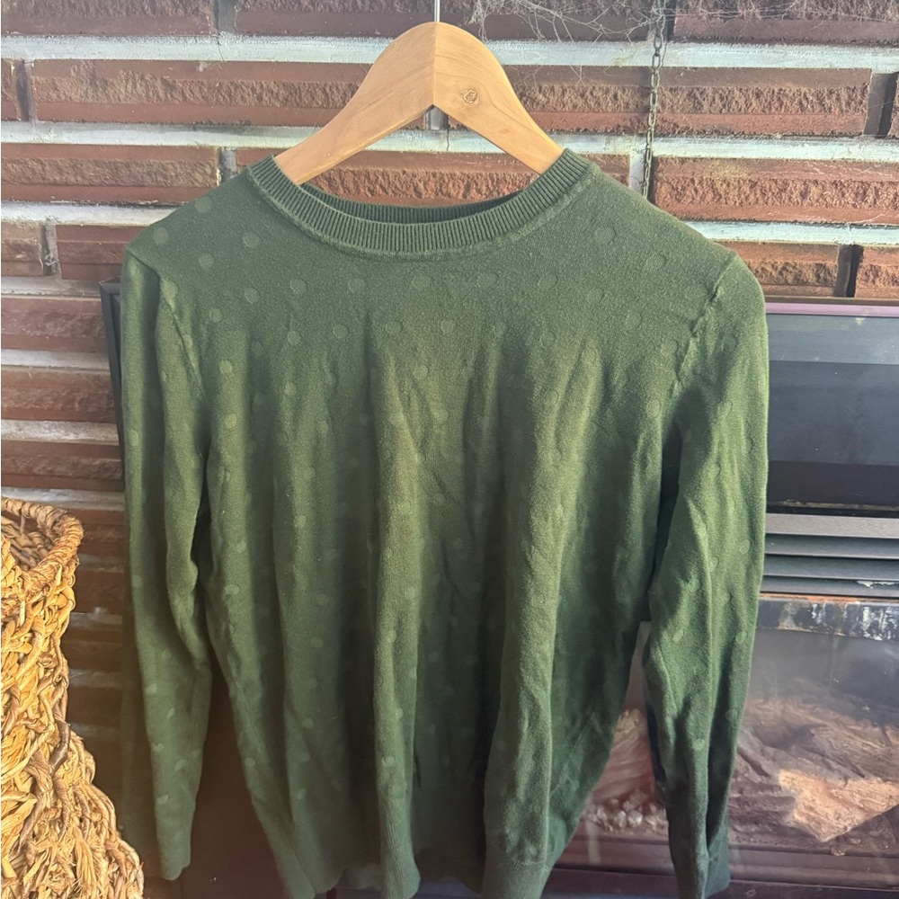 Karl Lagerfeld Green Knitwear Top Size L